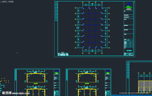 某公司22米厂房工程CAD图片